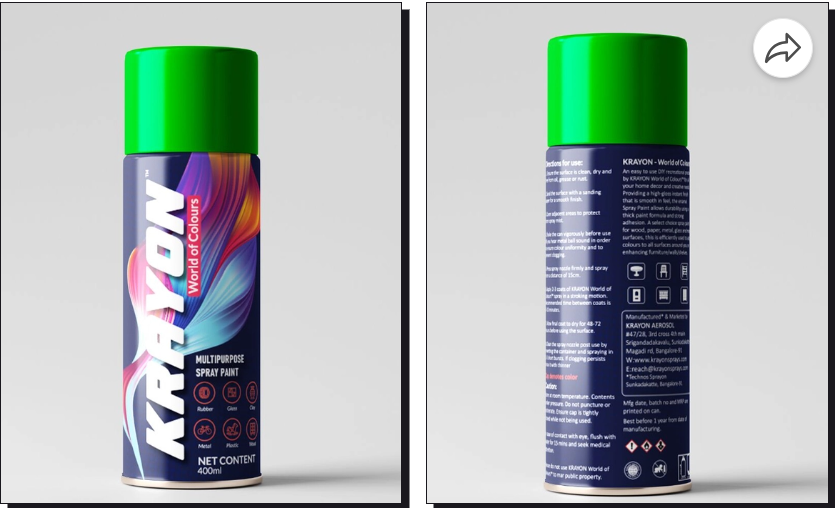 Green - Krayon DIY Acrylic Spray Paint